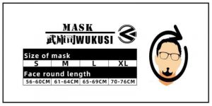 Wukusi Cobra mask sizing chart